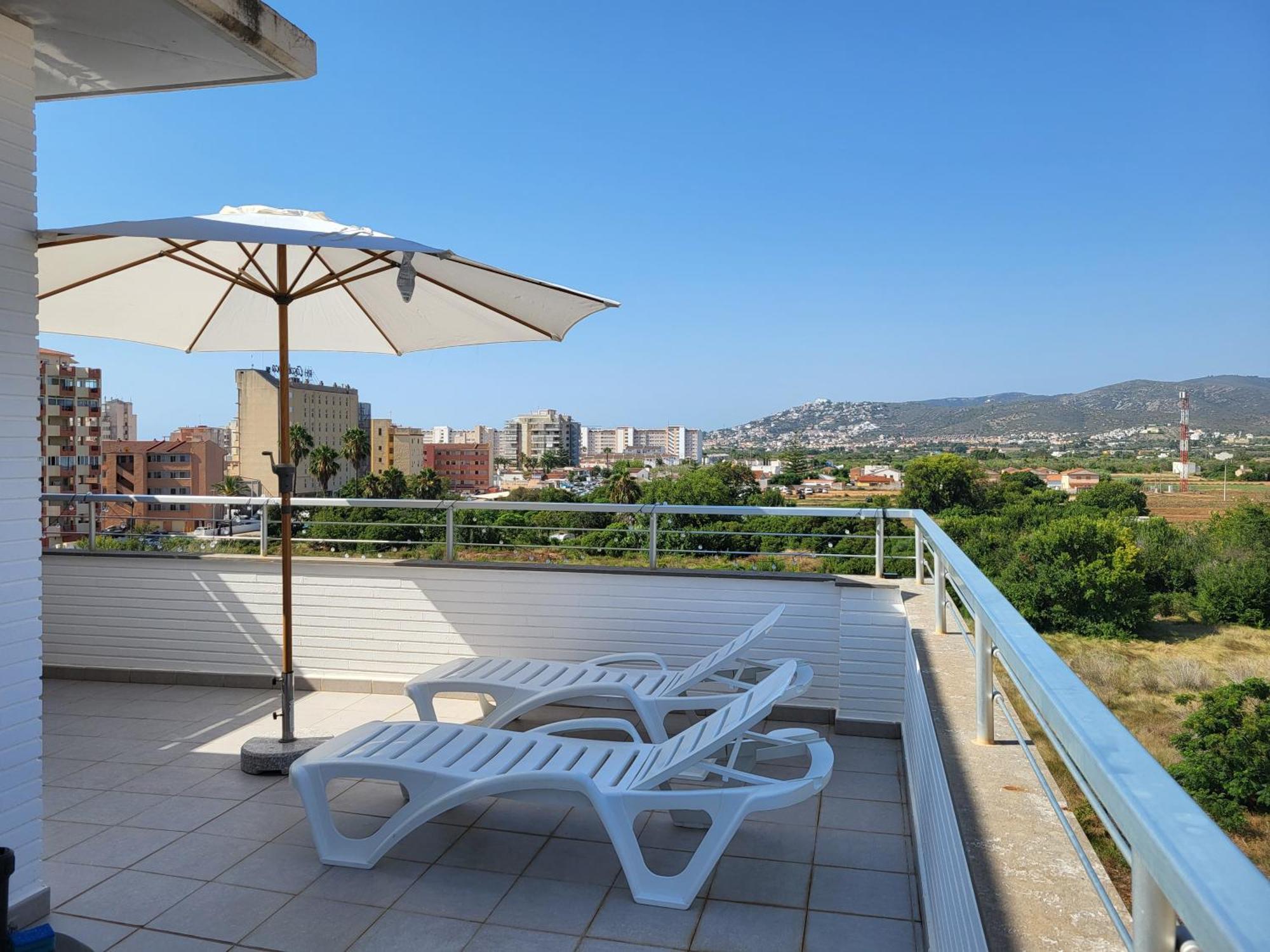 Апартаменти Atico Aqua Peniscola, 1ª Linea De Playa, Parking Y Piscina Екстер'єр фото